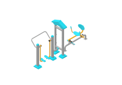 Kurek Cekme ve Uzay Yurusu Aleti PF-207 | Dış Mekan Spor Aletleri | Erse Kent Mobilyaları